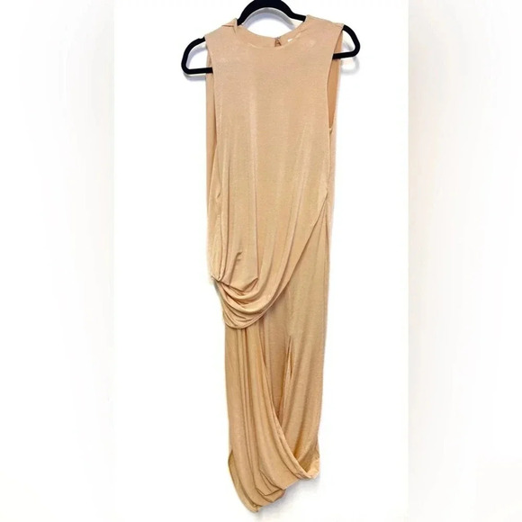 NWT Jonathan Simkhai Roxi Dress - Jersey Grecian Draped Midi Dress - Picture 3 of 10